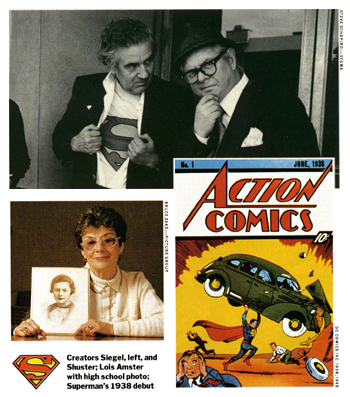 Siegel, Shuster, Lois, and Superman