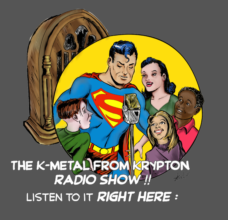 The K-Metal from Krypton Radio Show artwork by Angel Criado