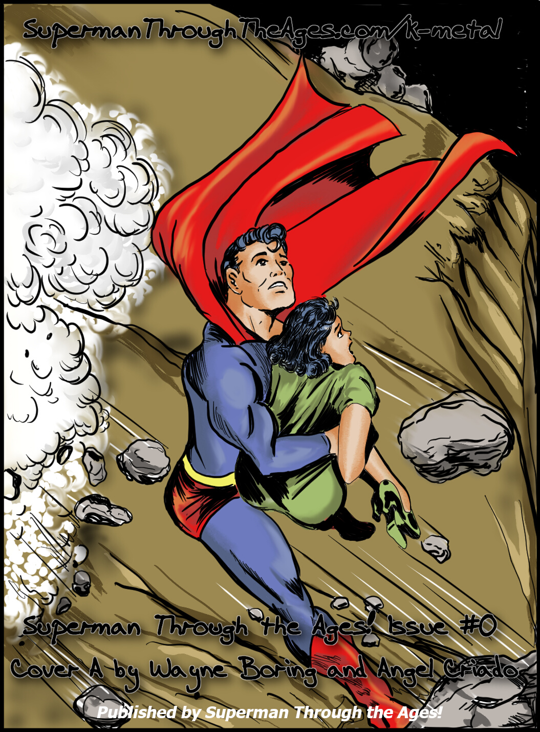 Superman Through the Ages! Issue #0: K-Metal! Variant Cover A artwork by Wayne Boring and Angel Criado