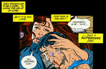 Superman murders Doomsday