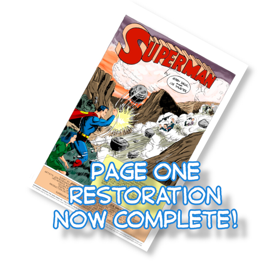 Page One Restoration Complete