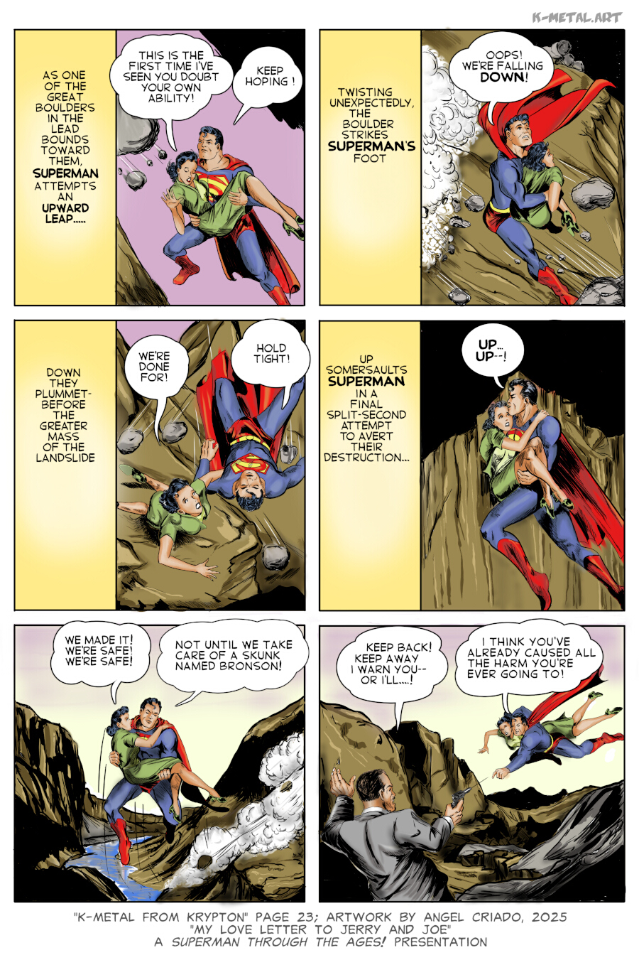 K-Metal from Krypton - Page 23: Sky-Jump! [Boring & Criado]