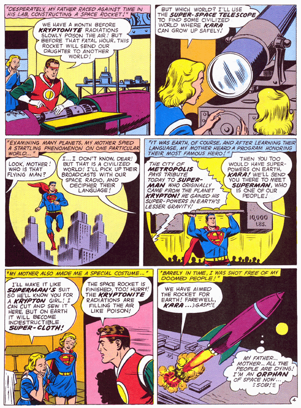 The Supergirl from Krypton by Otto Binder and Al Plastino, Action Comics 252, 1959 page 4