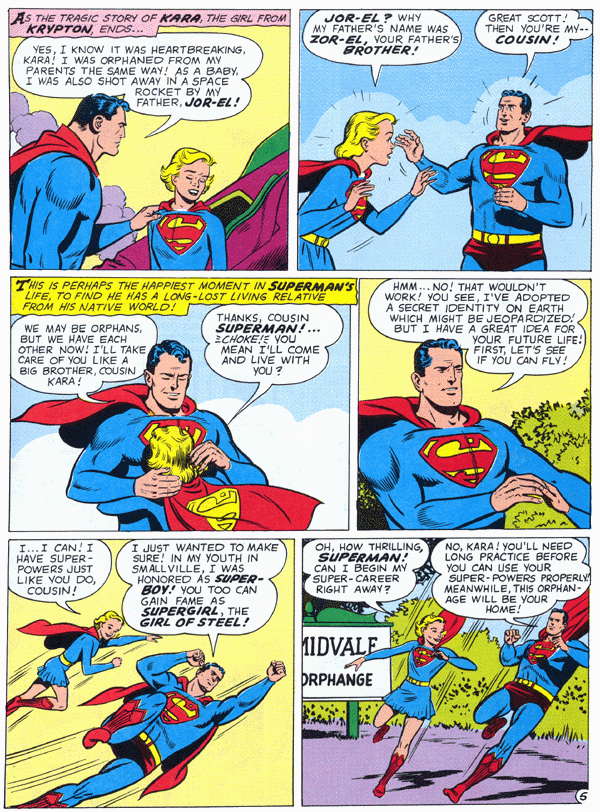 The Supergirl from Krypton by Otto Binder and Al Plastino, Action Comics 252, 1959 page 5