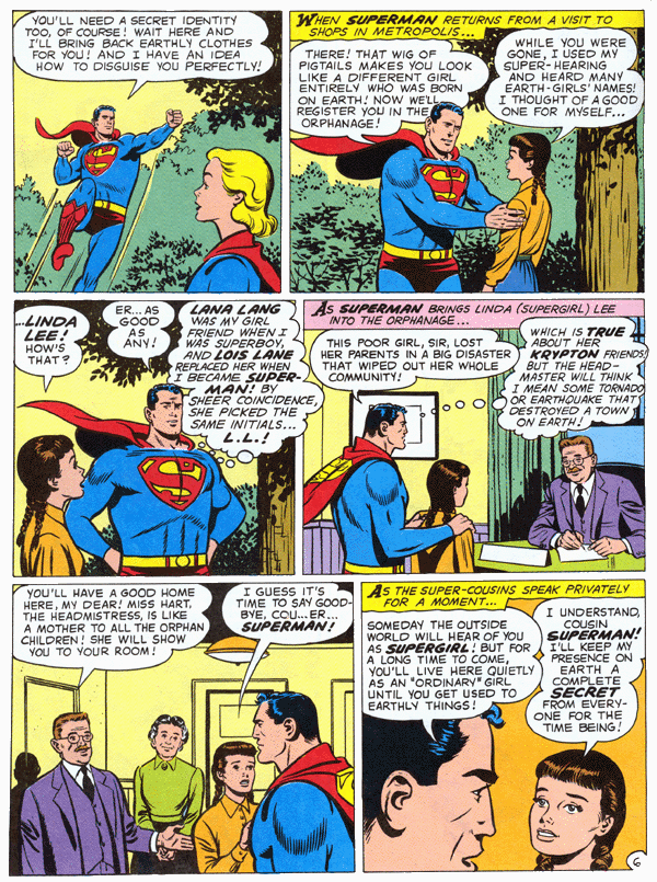 The Supergirl from Krypton by Otto Binder and Al Plastino, Action Comics 252, 1959 page 6